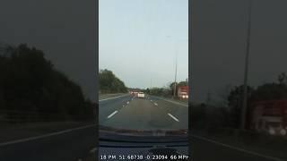 Raw footage of car travel Realtime view