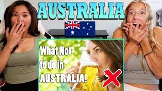 American Girls React to 11 Things NOT to do in Australia! 