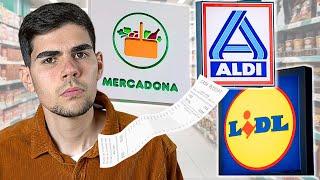 Precios 2024 LIDL vs ALDI vs MERCADONA | ¿Qué Supermercado es más BARATO?