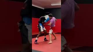 Pro Kickboxer Ends Spar Early with the Ultimate Cheat Code  #boxing #sparring