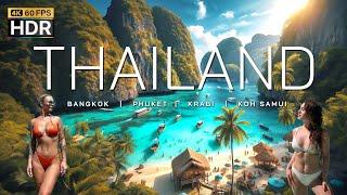  4K HDR | Thailand 2024 Amazing Beautiful Nature Scenery | BANGKOK - PHUKET - KRABI - KOH SAMUI