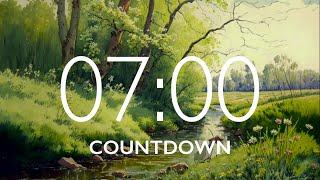 7 Minute Timer with Relaxing Music and Alarm ⏰