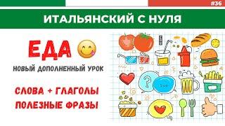 ЕДА. ПРОДУКТЫ по-итальянски. Дополненный урок. Итальянский язык с нуля