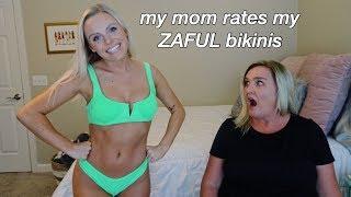 My MOM Rates My Zaful Bikinis