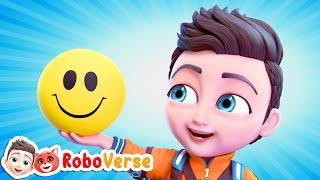 Learn Color Names With Robot + More Nursery Rhymes & Kids Songs | Robo Verse