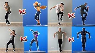 Fortnite Dances In Real Life - Season 1-10 (Scenario, Slick, Infectious, Jaywalk and many more!)