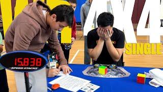 WR [15.83] 4x4 Rubik's Single World Record Nub Open Yucaipa