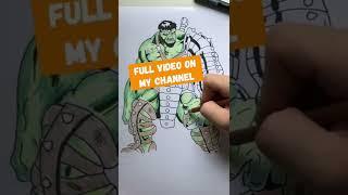 PLANET HULK! (3/3) How to draw Hulk from the Avengers /// Pak Kacang #shorts