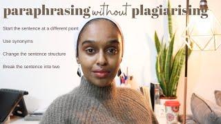 How to Paraphrase without Plagiarising | Essay Writing Made Easy