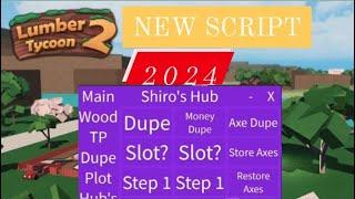 Lumber tycoon 2  | New Script Shiro's Hub | Updated 2024