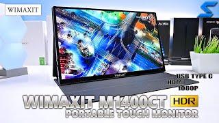 WIMAXIT Portable Touch Monitor M1400CT for USB Type-C + HDMI | 14" Full-HD IPS HDR RGB FreeSync