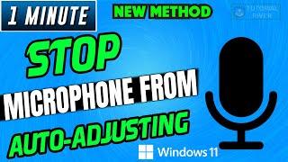 How to Stop Microphone From Auto Adjusting in Windows 11 [ Easy Steps ] 2024