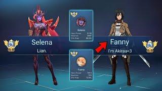 I PLAY WITH THIS YOUTUBER FANNY IN RANKED!! is this legit? - Mobile Legends