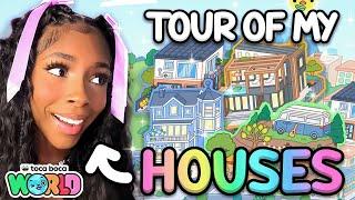 Tour Of ALL My TOCA LIFE WORLD HOUSES! (ALOT) | With Voice  | Toca Life World Roleplay