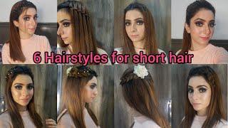 Simple,Quick And Stylish hairstyles for short hair Maham Pasha