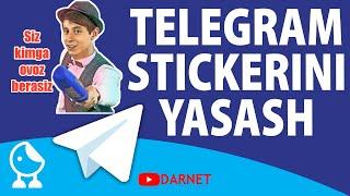 Telegram sticker yasash | Telefonda o'z stickeringizni yarating