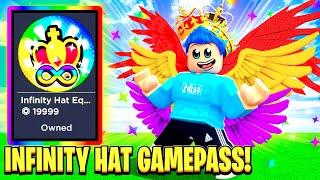 Buying The INFINITY HAT EQUIPPED GAMEPASS In Box Simulator!! *INSANE* (Roblox)