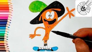 Как нарисовать Тут и Тама карандашом (Wander Over Yonder) - Рисование и раскраска для детей