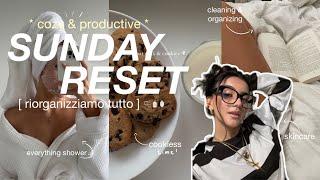 SUNDAY RESET ROUTINE  ‍️ cleaning & oranizing, everything shower, cookies, self care & more!