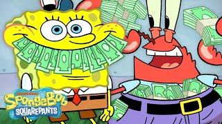 Mr. Krabs' CHEAPEST Moments Ever  | 60 Minute Compilation | SpongeBob