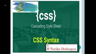 CSS syntax lesson 2 #css