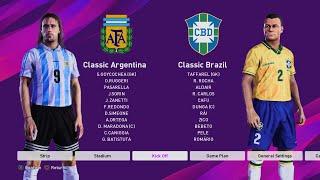 Classic Argentina vs Classic Brazil (PES 2020) [PS4]