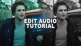 how to make an edit audio ; after effects