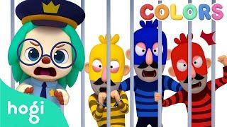  Learn Colors with Police Car and Thief｜Colors for Kids｜Hogi Colors｜Hogi Pinkfong