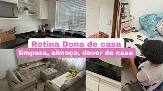 Limpando a casa, lavando banheiro | rotina da dona de casa | fazendo almoço crocrete