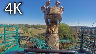 Cobra's Curse front seat on-ride 4K POV Busch Gardens Tampa