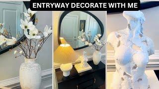 SPRING DECORATE WITH ME | ENTRYWAY DECOR #spring2025 #entrywaydecor #howto