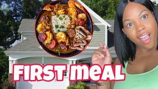 FIRST MEAL IN THE NEW HOUSE|| MAKING SEAFOOD GUMBO FOR THE FIRST TIME!!