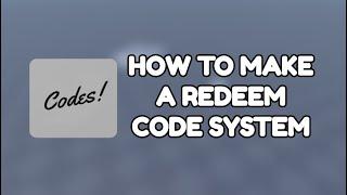 How To Make A Redeem Code System in Roblox Studio | Part 4