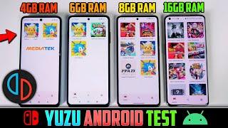 Yuzu Emulator Android | Gameplay Test On Low End Devices | Nintendo Switch Emulation Comparison