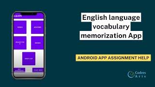 An app for English language vocabulary memorization | Android app Assignment Help