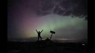 Aurora borealis over New Hampshire - rough cut time lapse