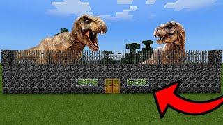 MCPE: How To Live Inside a T-Rex Farm