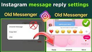 How To Update Instagram Messenger Enable Now |how to update instagram messenger|swipe reply not show