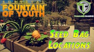 Survival: Fountain of Youth - Seed Bag Locations