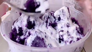 ASMR ice eating ...yogurt ice eating requested by @Alora Khan #iceeating #