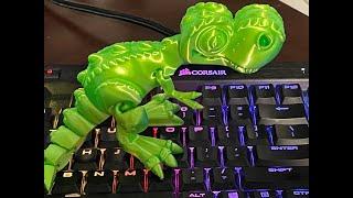 T Rex in shiny green silk time- lapse #ender3 #timelapse #3dprinting