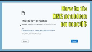 How to quick fix DNS problem on macOS