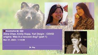 Alina Chan, Emily Kopp, Yuri Deigin - COVID Origins: Was it a Raccoon Dog? (Pt 1) (March 21, 2023)