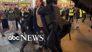 Protests erupt across Russia after Putin’s partial mobilization announcement l GMA