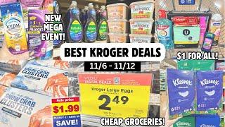 BEST KROGER DEALS | NEW KROGER MEGA EVENT | EASY COUPON & INSTANT SAVINGS DEALS | 11/6 - 11/12