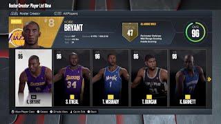 NBA 2K23: Completed 2002-03 Roster - Kobe Era (PS5)