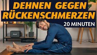 DEHNEN GEGEN RÜCKENSCHMERZEN - 20 Minuten Yin Yoga (Anfänger geeignet)