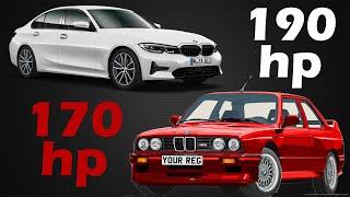 BMW E30 325i 170hp VS G20 320d 190hp Acceleration battle | BMW-Rampage