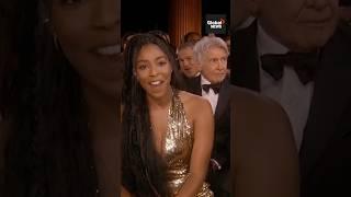 Harrison Ford steals co-star Jessica Williams' spotlight during SAG awards