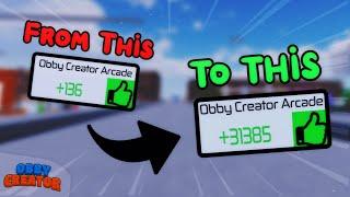 7 Tips to Earn More Likes in Obby Creator! / Roblox